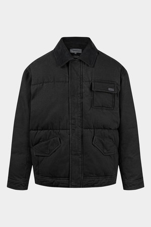 가먼트워싱 덕다운 하프 패딩