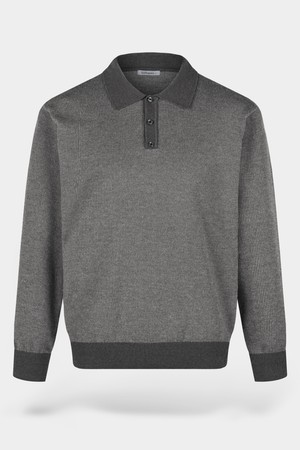 소프트 워셔블 투톤 카라 니트