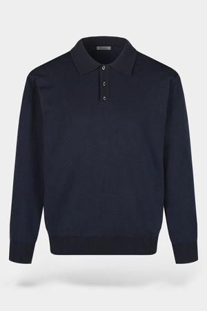 소프트 워셔블 투톤 카라 니트