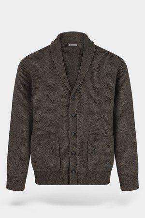 캐시미어 터치 숄 카라 가디건