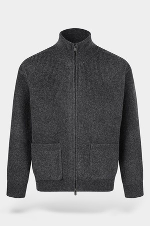 캐시미어 터치 투웨이 니트 집업