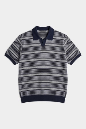 썸머 브리즈 워셔블 스트라이프 카라 니트