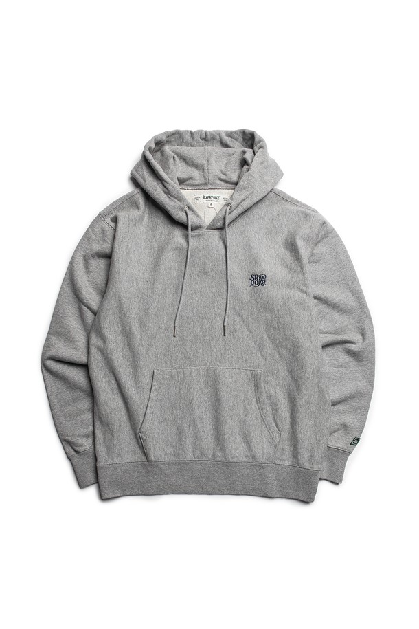 SLOWPOKE - 긴팔티셔츠 - Mountain Logo Loose Fit Hoodie -Melange-