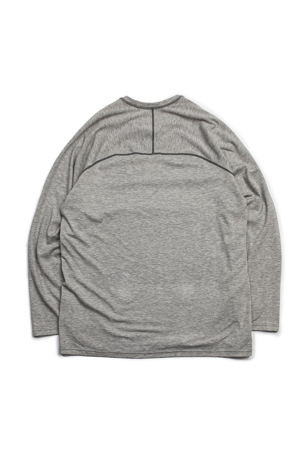 SLOWPOKE - 긴팔티셔츠 - Standard Track Long Sleeve -Melange Grey-