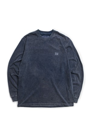 Pigment Dyeing Long Sleeve -Navy-