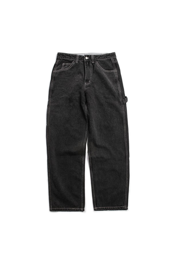 SLOWPOKE - 데님 - Work Denim Pants (Onewash) -Black-