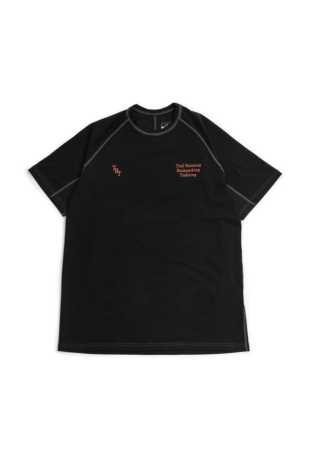 SLOWPOKE - 반팔티셔츠 - Track Short Sleeve -Black-