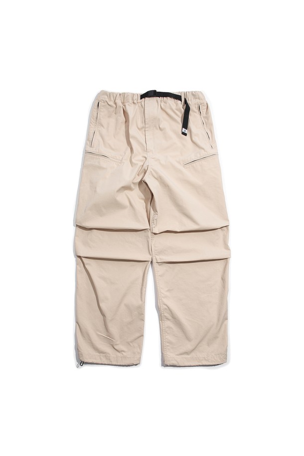 SLOWPOKE - 팬츠 - Wide Utility Pants -Beige-