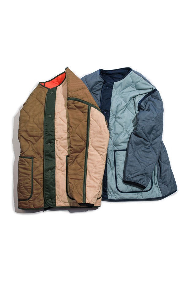 SLOWPOKE - 자켓/점퍼 - Reversible Quilted Jacket -Multi Beige-