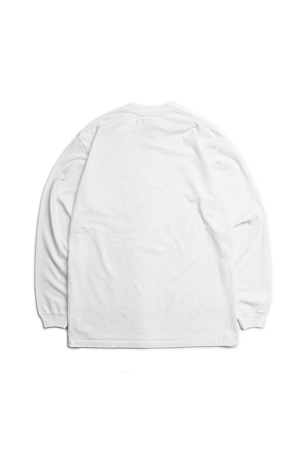 SLOWPOKE - 긴팔티셔츠 - Sports & Casual Loose Fit Long Sleeve -White-