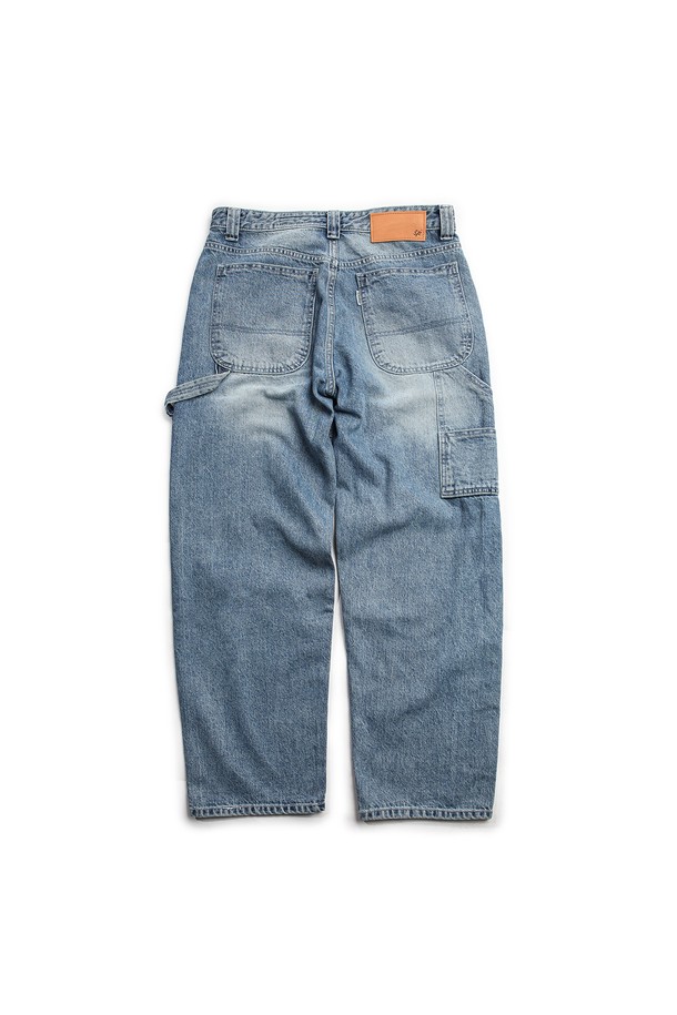 SLOWPOKE - 데님 - Work Denim Pants (Biofade) -Indigo-