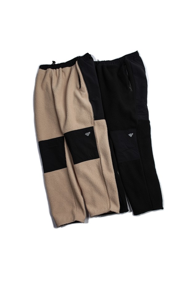 SLOWPOKE - 플리스 - Fleece Jogger Pants -Sand Beige-