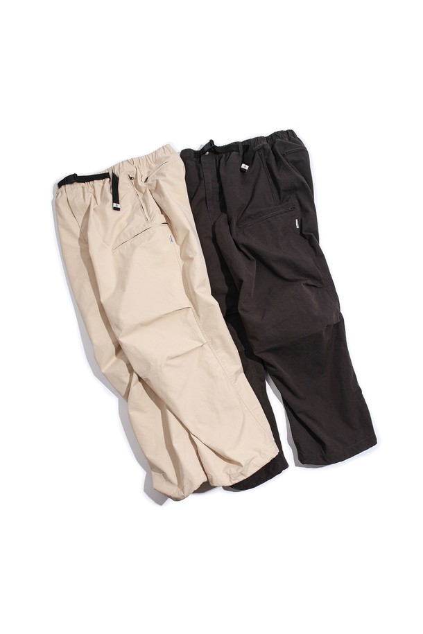 SLOWPOKE - 팬츠 - Wide Utility Pants -Beige-