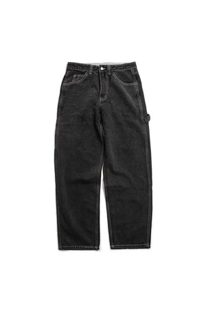 Work Denim Pants (Onewash) -Black-