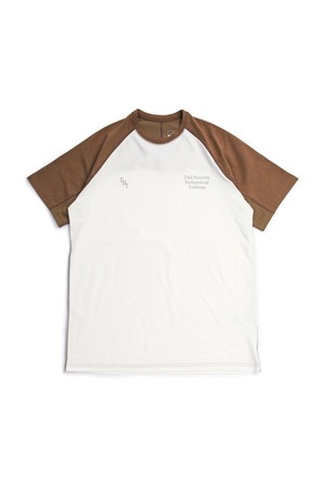 Track Short Sleeve -Off White & Khaki-