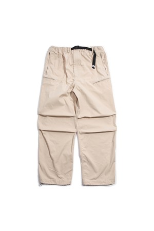 Wide Utility Pants -Beige-