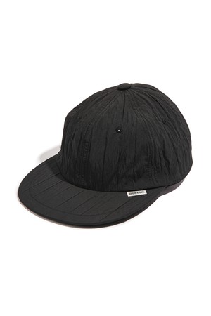 Quilted 6-Panel Cap -Black-