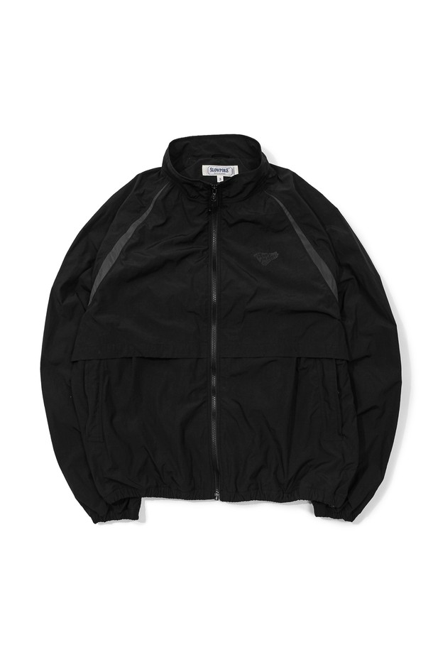 SLOWPOKE - 자켓 - Nylon Zip-up Track Jacket -Black-