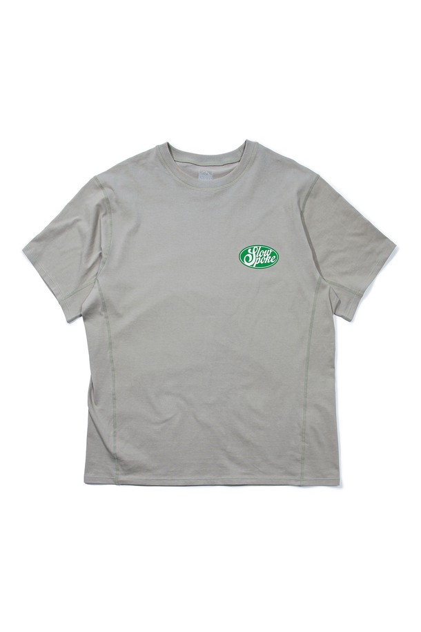 SLOWPOKE - 반팔티셔츠 - Athletic Short Sleeve -Light Grey-