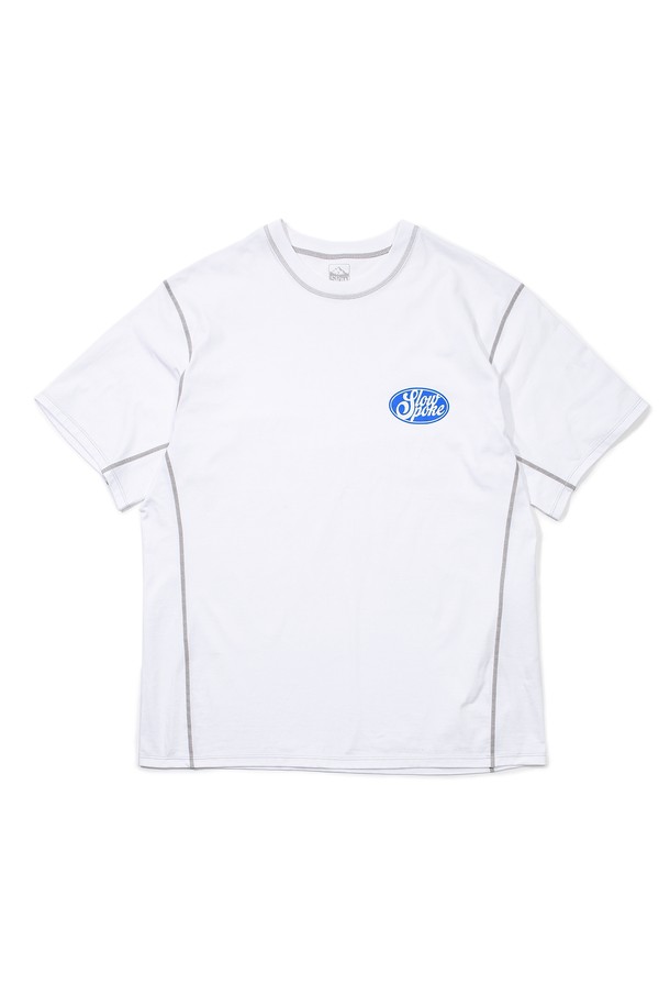 SLOWPOKE - 반팔티셔츠 - Athletic Short Sleeve -White-