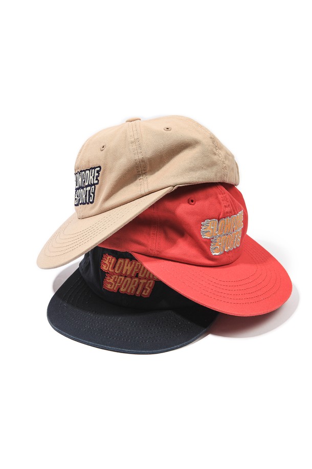 SLOWPOKE - 모자 - Flame Logo 6-Panel Cap -Navy-