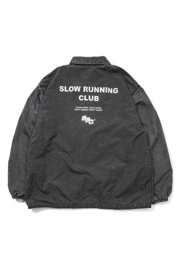 SLOWPOKE - 자켓 - Pigment Nylon STAFF Coach Jacket -Black-