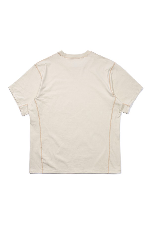 SLOWPOKE - 반팔티셔츠 - Athletic Short Sleeve -Light Beige-