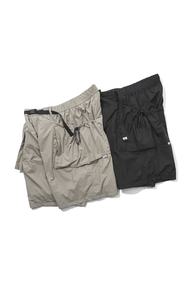 SLOWPOKE - 캐주얼팬츠 - Nylon Cargo Shorts -Black-