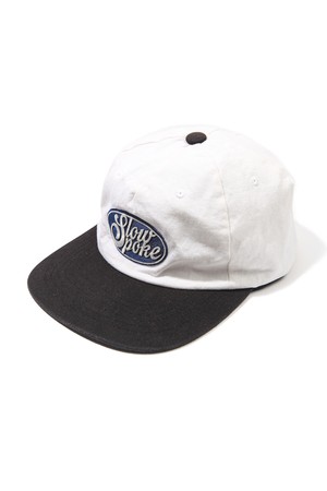 S Logo 3-Panel Cap -White&Black-