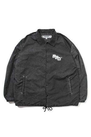 Pigment Nylon STAFF Coach Jacket -Black-