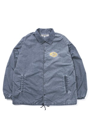 Pigment Nylon S Logo Coach Jacket -Navy-