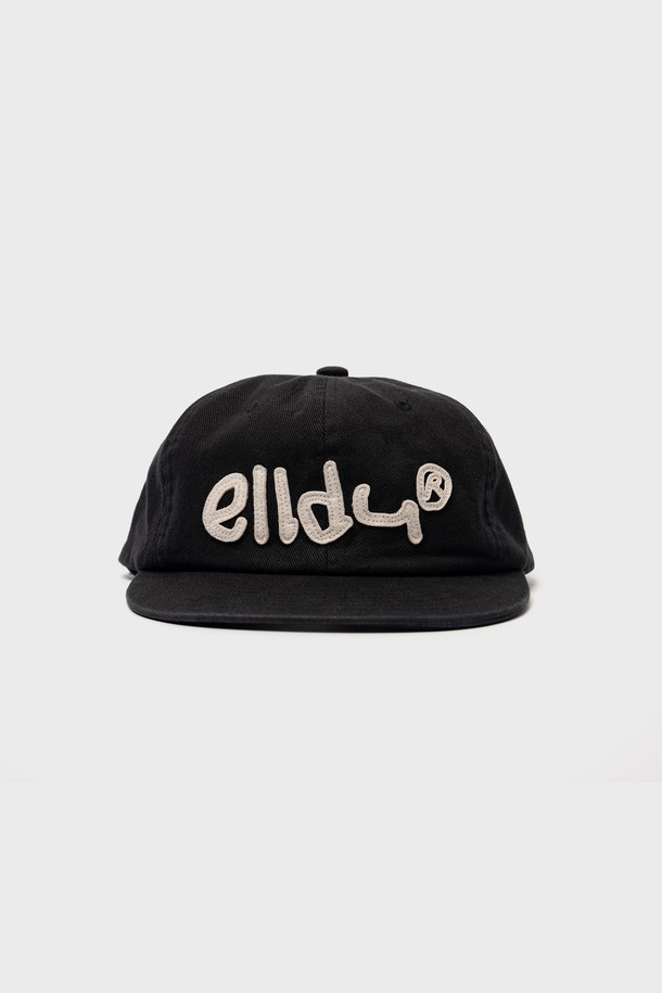 elldu - 모자 - elldu appliqué-ap Black