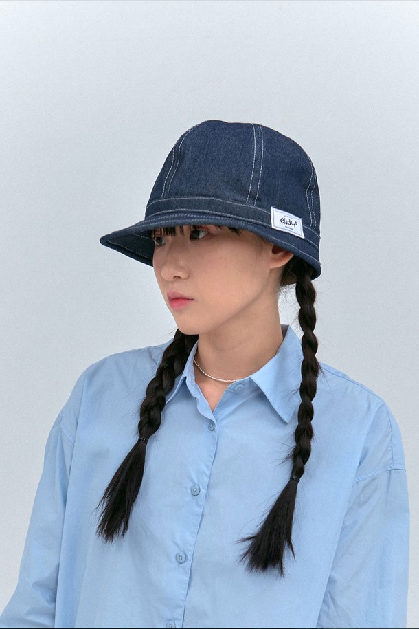 elldu - 모자 - Bucket hat Blue Indigo