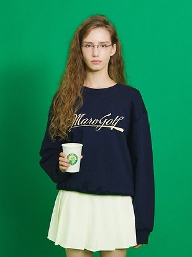 MARO SIGNATURE ROUND NECK SWEAT SHIRT -WOMAN--a