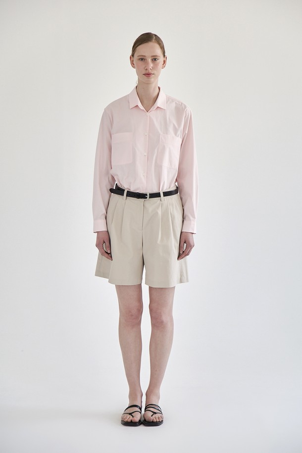 A HAUTE - 셔츠 - Denis pocket shirt (Light pink)