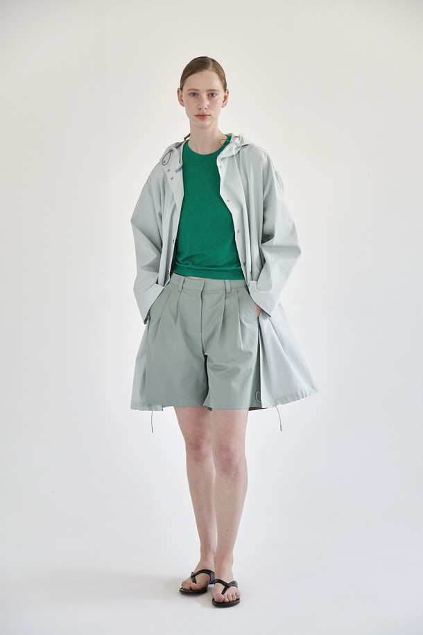 A HAUTE - 점퍼 - Alan hood coat (Misty jade)