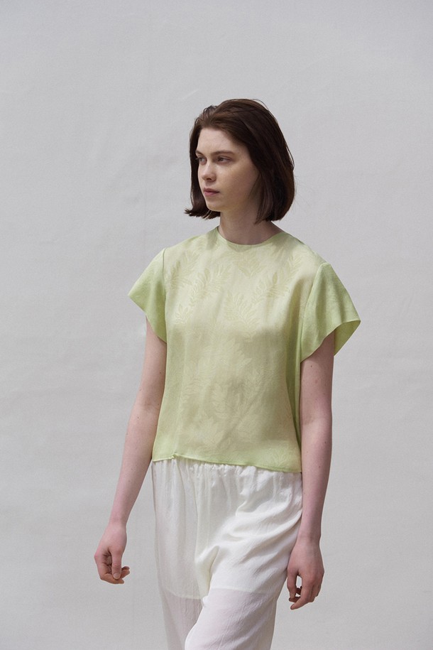 A HAUTE - 셔츠 - Leaf top (Lime)