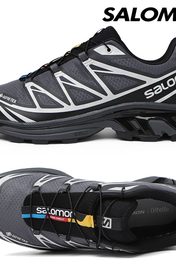 Salomon - 워킹/런닝 슈즈 - [살로몬] XT-6 고어텍스 블랙 에보니 L41663500