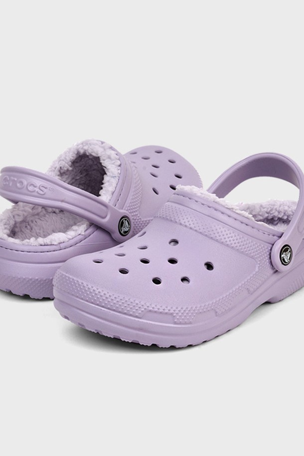 CROCS - 샌들/슬리퍼 - [크록스] 클래식 라인드 클로그 털실내화 203591-50P