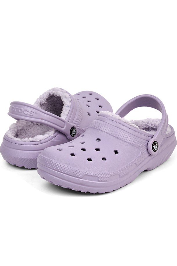 CROCS - 샌들/슬리퍼 - [크록스] 클래식 라인드 클로그 털실내화 203591-50P