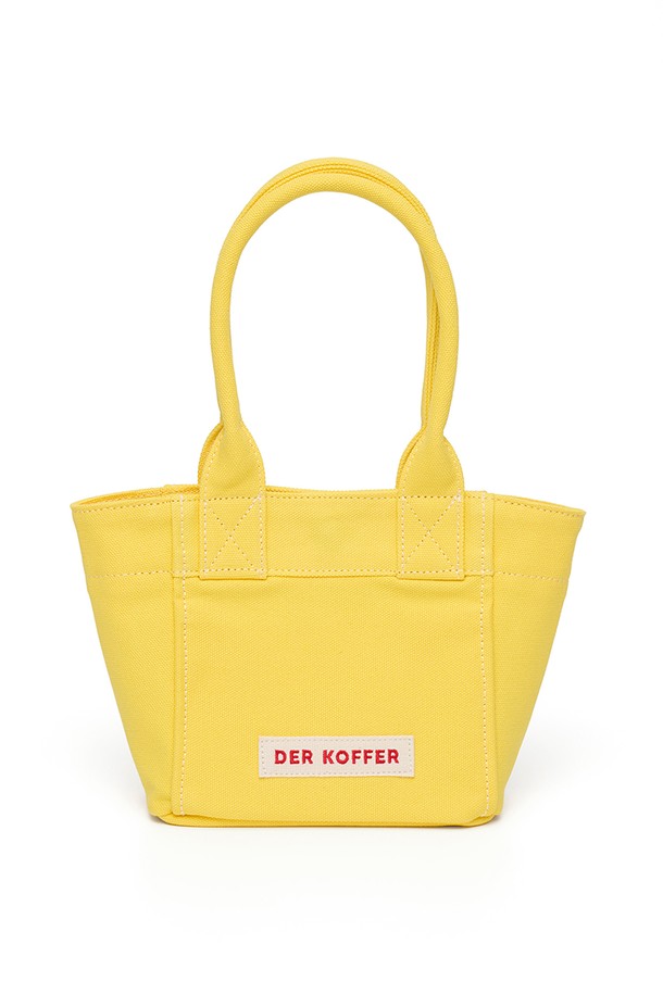 DER KOFFER - 토트백 - SHOPPER CANVAS MINI [NEON YELLOW]