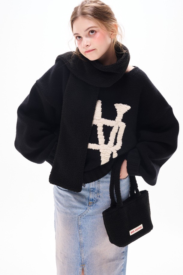 DER KOFFER - 토트백 - SHOPPER BOUCLE MINI [BLACK]