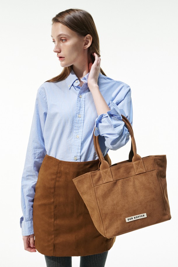 DER KOFFER - 토트백 - SHOPPER SUEDE [BROWN]_MD