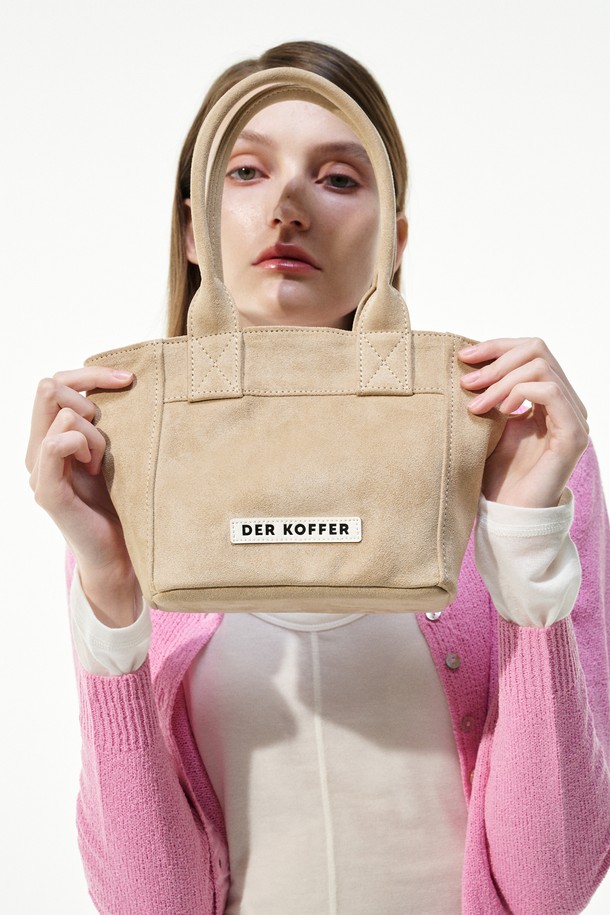 DER KOFFER - 토트백 - SHOPPER SUEDE [BEIGE]_MINI