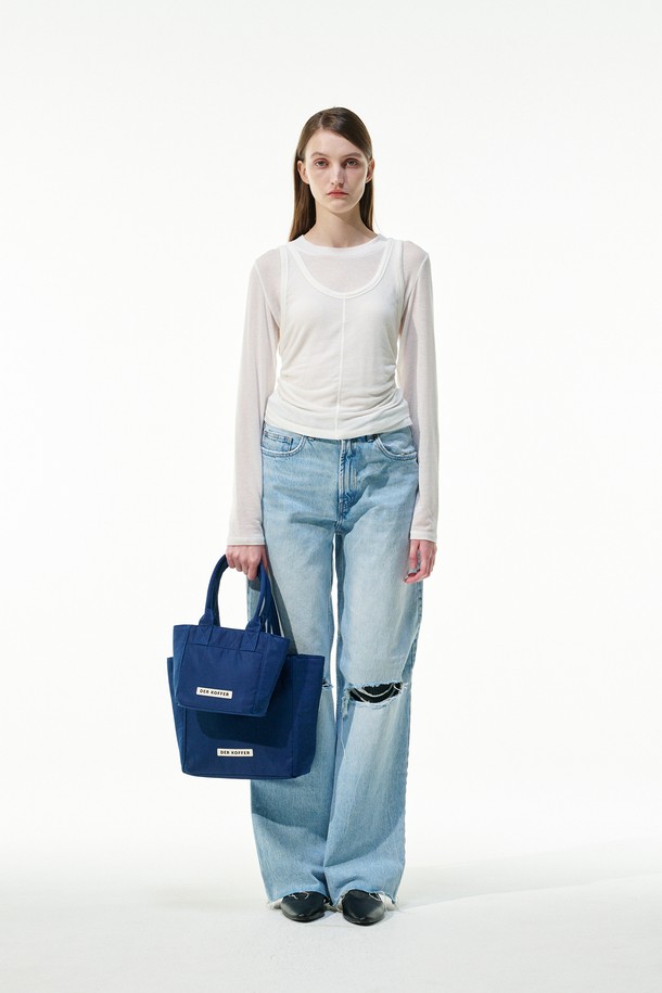 DER KOFFER - 토트백 - SHOPPER NYLON [NAVY]_MD