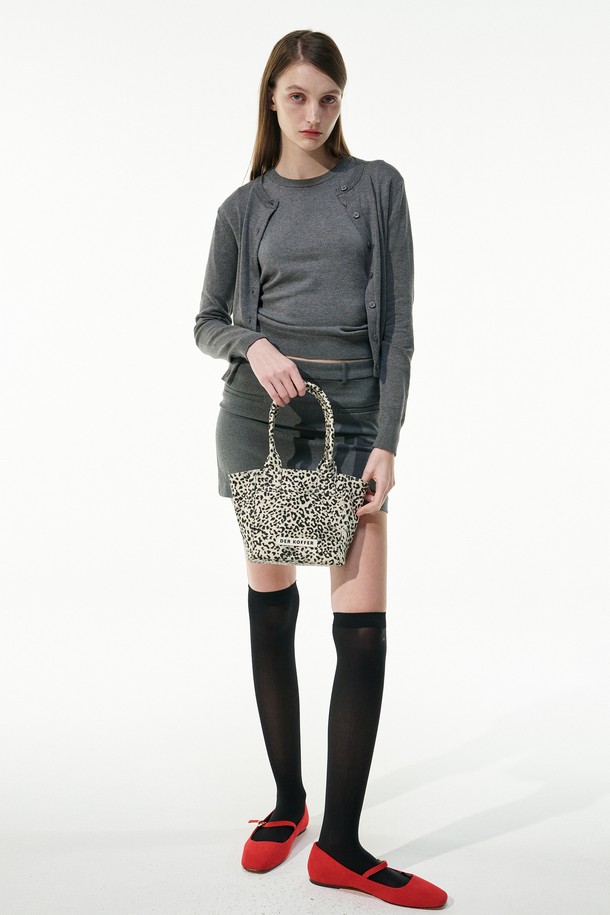 DER KOFFER - 토트백 - SHOPPER LEOPARD [IVORY]_MINI