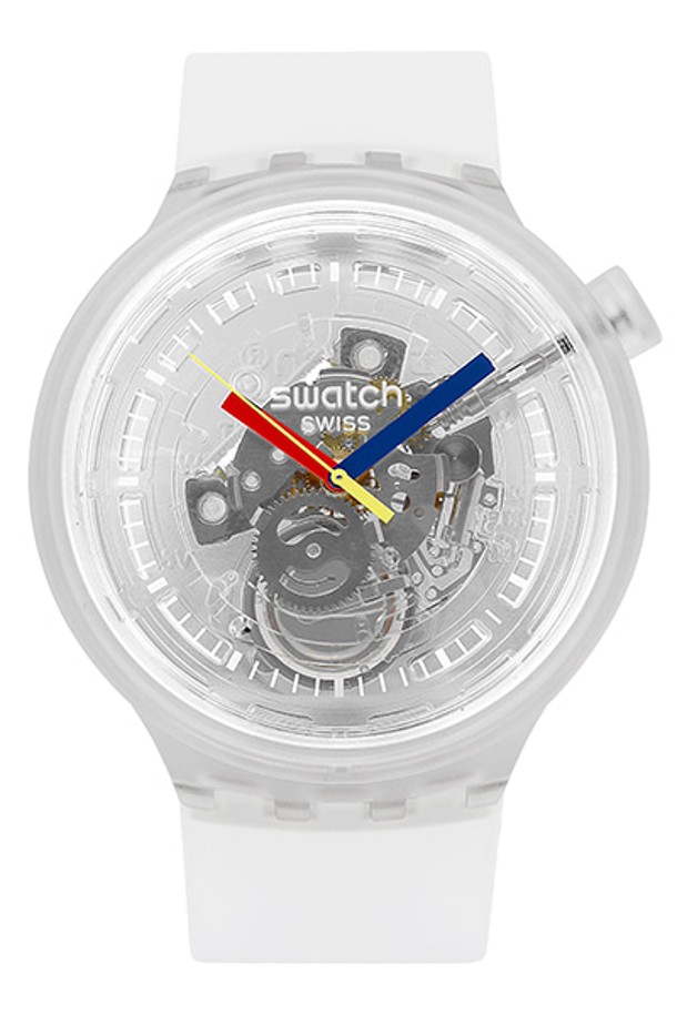 SWATCH - 기타소품 - 스와치 SO27E100 Irony Big Classic BIG BOLD JELLYFISH 남성 우레탄시계