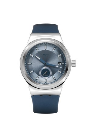 스와치 SY23S403 Sistem51 PETITE SECONDE BLUE 공용 가죽시계