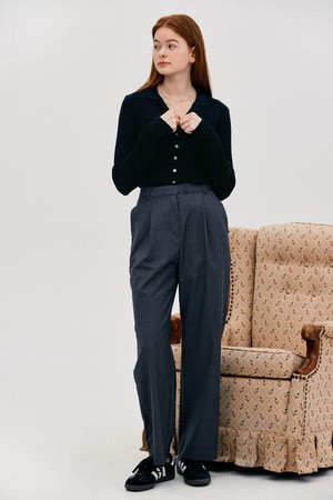 L Button Loop Slacks_Charcoal