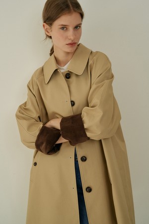 W Kirsten Half Trench Coat_Beige